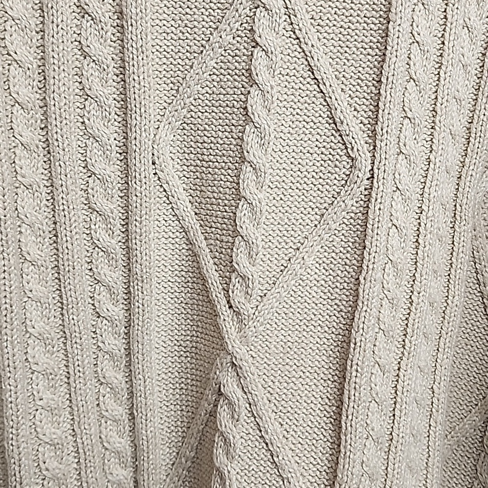 Cotton On Sz XL Cozy Classic Minimalist Cable Knit Sweater - Cream NWT - Picture 4 of 11
